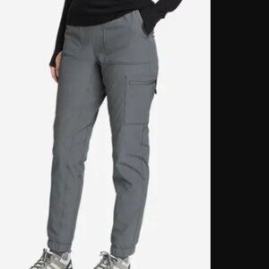 NWT Eddie Bauer 2.0 Polar Fleece-lined pull-on pants Women's size 2 Winter Blue.